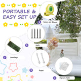 White Bounce House for Adults Kids, 13.5FT PVC Commercial Grade Bounce House for Kids 5-12 with 750W Powerul Blower, Inflatable Large Bounce House Wedding Birthday Party Decorations 13.5 x 11.5 x 10FT awesmflate