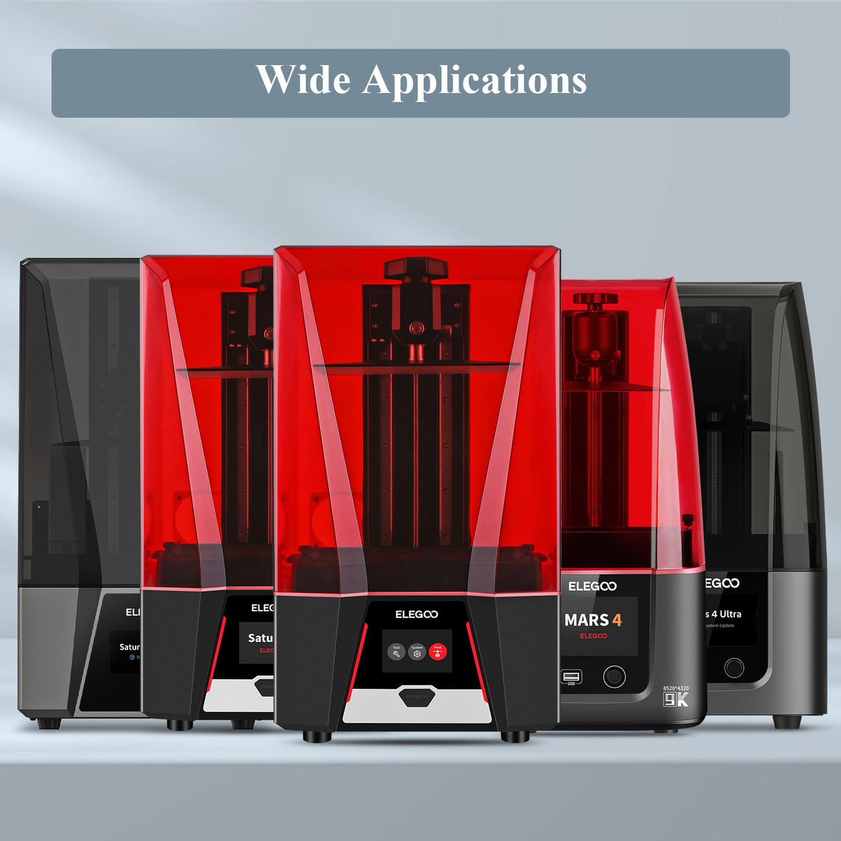 ELEGOO ABS-Like Resin 2.0 Photopolymer Resin UV Curing 405nm ABS 3D Resin for LCD 3D Printer Grey 2000G Deeplee