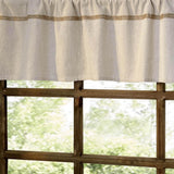 2 Pack Cotton Linen Valance for Windows with Burlap Lace Trim Rustic Farmhouse 12 inch Kitchen Valance Rod Pocket Neutral Short Curtain Topper Window Treatment Oindec