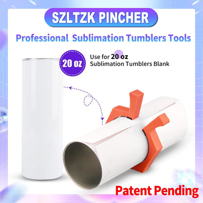 2 Pack Sublimation Tumblers Pinch,Tumbler Clamp for Sublimation,Cup Cradle for Crafting Tumblers,Sublimation Cup Holder Clamp for 20oz Cups,Mug Clamps for Sublimation Tumblers Supplies(Orange&Purple)