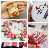 98 Color Embroidery Floss Cross Stitch Cotton Threads Bracelet String with Organizer Storage Cross Stitch Tools Embroidery Kit for Beginners Cross Stitch/Friendship Bracelets/Tassels/Crafts HDST-HOME