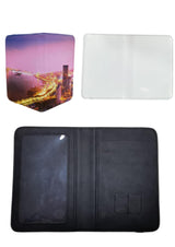 You Kang 3pcs Sublimation Blank Passport & Vaccine Card Holder Cover , Passport Wallet with PU Leather Vaccine Card Cover DIY Craft, black You Kang