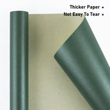 NESCCI Dark Green Matte Wrapping Paper,Solid Color Pearly-Lustre Paper,Gift Wrapping Paper,Perfect for Halloween, Wedding,Valentine's Day,Birthday, Christmas,Baby Shower,DIY Bouquet (17 Inches X 32.8 Feet) NESCCI