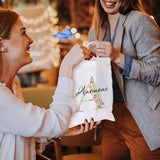 WACAR Sublimation Blanks Tote Bags 14x16inch Canvas Tote Bags Reusable Polyester Grocery Bags for Heat Transfer DIY Crafting Shopping Bags WACAR