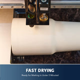 OMTech Laser Marking Spray, Metal Laser Marking Fluid for CO2 Laser Engravers, 13oz Aerosol High Contrast Black Spray for Laser Engraving Metal, Laser Ink Agent for Aluminum Stainless Steel Brass More OMTech