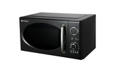 Emerson MWRG0901BK Retro Compact Countertop 800W Microwave Oven with 1,000W Grill Function, LED Display, 5 Power Levels, 8 Auto Menus, Glass Turntable and Child Safe Lock, 0.9 Cu. Ft., Black Emerson