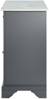 Crosley Furniture Avery Kitchen Island with Storage Shelves, Microwave Stand, Coffee Bar, Gray Crosley Furniture