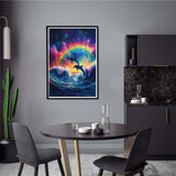 Yomiie 5D Dolphin Rainbow Diamond Painting Kits for Adults, Paint with Diamonds Art Sea Life DIY Full Round Drill Kits, Embroidery Rhinestone Diamond Crystal Craft Canvas Home Wall Decor 30x40 cm Yomiie