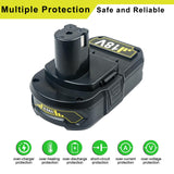 JGSPJ 4.0Ah Battery Replacement for Ryobi 18V ONE+ Battery P102 P103 P104 P105 P107 18Volt Lithium Battery 2Packs JGSPJ