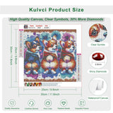 Kulvci Diamond Art Kits for Adults, Dog Diamond Painting Kits for Beginners, DIY 5D Diamond Painting with Round Gem Art Kits for Adults for Gift Home Wall Decor 12x12inch Kulvci