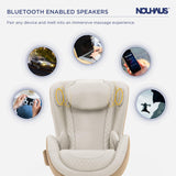 Nouhaus NOU Campo Heated Massage Chair,Full Body Massaging Zero-Gravity Leisure Recliner with Low-Noise 3D Massage and Dual Sound Systems Modern Massage Chairs (Elder White) Nouhaus