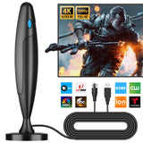 TV Antenna for Smart TV, TV Antenna Indoor Outdoor, Long Range Reception HD Antenna, Digital TV Antenna Supports 4k,1080p for Smart TV Local Channels Qtbvae