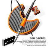 90W 110V LCD Soldering Iron, Soldering Iron Kit, 10-in-1 Soldering gun Tool, 5 Soldering Iron Tips, Solder Wire, Solder Paste, Adjustable Temperature Range 180-480°C MEAKEST