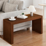 APRTAT Bamboo Dining Bench Indoor Long Entryway Shoe Rack Bench,Outdoor Modern Wood Benches 35 Inch Bamboo Bench for Living Room Hallway Bedroom Bathroom APRTAT