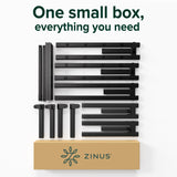 Zinus Yelena 14 Inch Metal Platform Bed Frame, Steel Slat Support, No Box Spring Needed, Eco Friendly WonderBox(TM) Packaging, Easy Assembly, Black, Queen Zinus