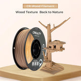 Official Creality Wood Filament PLA, Wood PLA 3D Printer Filament 1.75 mm, More Than 30% Real Wood, Smooth Silk Texture, Toughness, 1kg(2.2lbs)/Spool 3D Printing Filament, for All FDM Printers (Wood) Creality