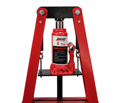 Dragway Tools 6-Ton Benchtop Hydraulic A-Frame Shop Press with Press Plates - WoodArtSupply