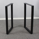 MBQQ Furniture Legs 35" Height 15" Wide Rustic Decory Rectangle Shape Table Legs,Heavy Duty Metal Desk Legs,Dining Table Legs,Industrial Modern, DIY Iron Bench Legs MBQQ