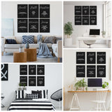 Coume 6 Pack Art Acoustic Panels 12" x 16" Inspirational Self Adhesive Soundproof Wall Panels Motivational Decorative Sound Absorbing Panels Studio Acoustic Treatment Home Decorations(Classic Style) Coume