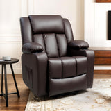 FLEXISPOT XL31 Power Lift Recliner Chair for Elderly, Electric Leather Lift Recliner Chair w/Massage & Heat, Cup Holders, Lift Reclining Chair Sofa for Living Room Bedroom (Brown) FLEXISPOT