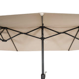 WO Home Furniture 15 ft x 9 ft Double Sided Twin Market Table Umbrella, Extra Long for Outdoor Patio Balcony Garden (Lime Green) WO WESTIN OUTDOOR