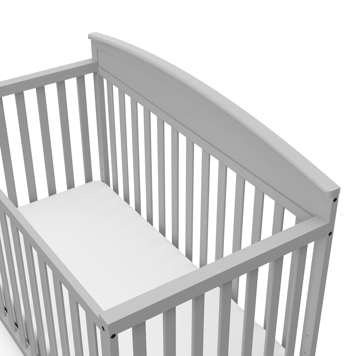 Graco Benton 5 in 1 Convertible Crib with Premium Foam Crib and Toddler Mattress - Pebble Gray Graco