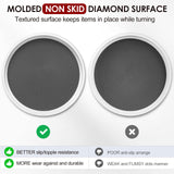 Set of 4, 10 Inch Non-Skid Lazy Susan Organizers - Turntable Rack for Cabinet, Pantry Organization and Storage, Kitchen, Fridge, Bathroom Makeup Vanity Countertop, Under Sink Organizing, Spice Rack LANDNEOO