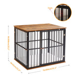 Made4Pets Dog Crate Furniture Dog Kennel Indoor Decorative Wood Dog Cage, 31”L x 21.6”L x 25.3”H, Brown MADE 4 PETS
