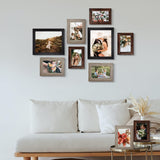 LUCKYLIFE Picture Frame Set 10-Pack, Gallery Wall Frame Collage with 8x10 5x7 4x6 Frames in 3 Different Finishes LUCKYLIFE