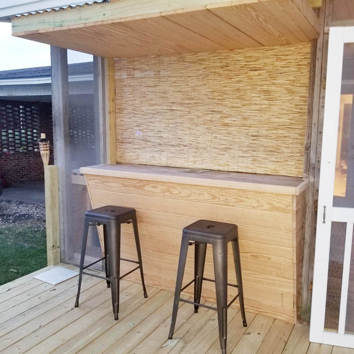 Roll Up Bamboo Shades Blinds for Patio ★Custom Size★Retro Reed Blinds Outdoor Roll Up Shades for Porch Sun Shade Reed Curtains Window Shades for Home Bamboo Roman Shades Privacy YNLeMM