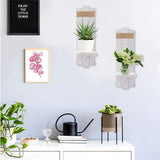 2 PCS Farmhouse Wall Hanging Candle Sconces - Nordic Style Handmade Wooden Wall-Mount Candle Holders Rustic Hanging Wall Sconces for Bedroom Living Room Kitchen Bathroom(Grayish White) Alphatool