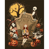 Halloween Paint by Numbers Kit for Adults - Adult Paint by Number Kits Halloween, Horror Painting by Numbers for Adults Beginner, DIY Acrylic Oil Painting Perfect for Gift Home Wall Decor (16x20 inch) Sretoul