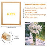 WOPPLXY 4 Set Canvas Stretcher Bars, 10 x 12 Inch Canvas Frame with Accessories, DIY Solid Wood Canvas Frame Kit Easy to Assemble, Stretcher Bars for Canvas Paintings Photo Posters Supplies WOPPLXY