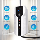 GODIAG Level 1+2 EV Charger - ETL Certified (Adjust 16A,110V-240V) with 20ft Cable, Portable EV Charger with NEMA 6-20 & NEMA 5-15 Plug for J1772 EVs and PHEVs GODIAG