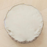 Asuprui Pouf Ottoman Stuffed Round Modern Foam Filled Ottoman Foot Rest Foot Stool Poufs for Living Room Chair Foot Stool Decorative Boho Foot Stool for Wedding Christmas Party Asuprui