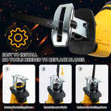 Cordless Reciprocating Saw Compatible With Dewalt 20V Max Battery(NO Battery), Power Recipro Saw,0-3000 SPM Variable Speed, Tool-free Blade Change, 4 Blades Kit for Wood/Metal/PVC Cutting CNKMJRBD
