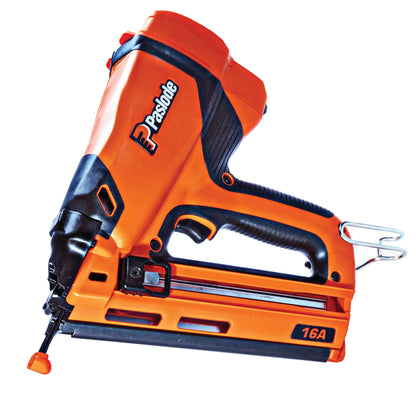 Paslode - Cordless Finish Nailer, 916200, 16 Gauge Angled, Battery and Fuel Cell Powered, No Compressor Needed - WoodArtSupply