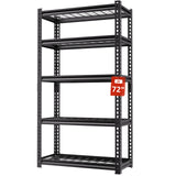 LI JIU HOME 5 Tire Storage Shelving Heavy Duty Garage Shelves 2000LBS Load Bearing, Full Metal Shelving Units, Durable Construction, Adjustable Shelves, Easy Assembly, 36''W x 16''D x 72''H LI JIU HOME
