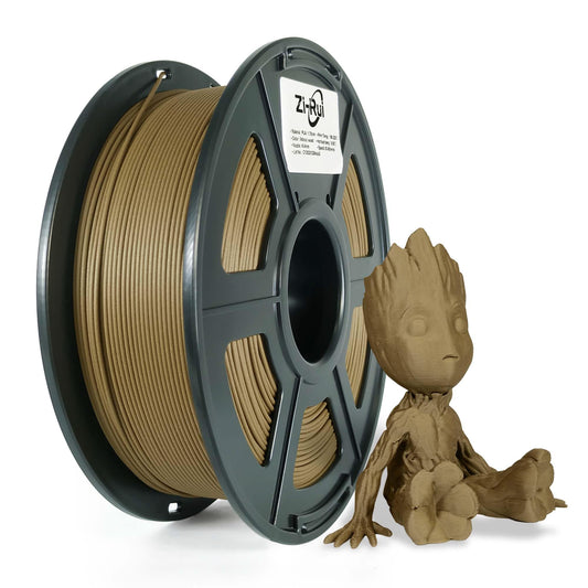 Zi-Rui PLA Wood Filament 1.75mm PLA 3D Printer Filament 1.75mm Walnut 3D Printer Filament with 30% Real Wood FiberWood Texture Filament,1KG - WoodArtSupply