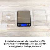 GemOro Platinum XP500 | Durable Precise Jewelers Countertop Portable Pocket Scale | Digital Precision Tool with Expert Professional Reading & Accuracy 500g x 0.01g Readability (Silver) GemOro
