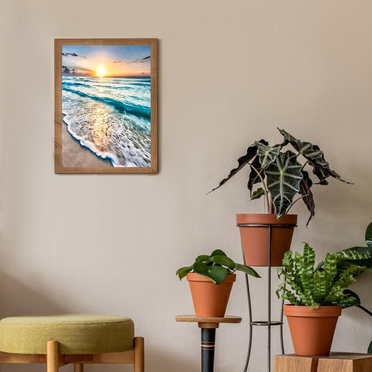 DKHDBD Diamond Painting Kits for Adults, 12x16 Inch DIY Paint by Numbers for Adults Beginner, DIY Full Drill Diamond Dots Paintings Picture Arts Craft for Home Wall Art Decor (Seaside) DKHDBD