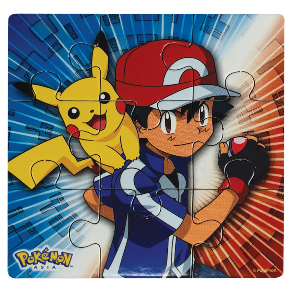 Pokemon Style Characters Zigsaw Puzzle, Pack of 6, Total 96 Pieces, Assortment 2 Topps