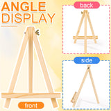 ESRICH 36 Pack 9 Inch Wood Easels, Easel Stand for Painting Canvases, Art,and Crafts, Tripod, Painting Party Easel, Kids Student Tabletop Easels for Painting, Portable Canvas Photo Picture Sign Holder ESRICH