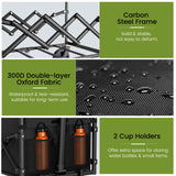 Collapsible Wagon with Wheels, 220 lbs Wagons Carts Foldable Wagon Cart with Flexible Handle, Lightweight Portable Folding Utility Grocery Shopping Cart for Grocery Sports Garden Camping Blomoba