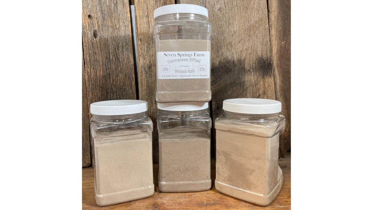 Seven Springs Farm - Tennessee Sifted Wood Ash - All Natural Ashes from Organically Grown Hardwood Timber (2 Pound, 1) Dot Red