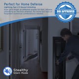 Barska Quick and Easy Access Biometric Rifles, Firearms and Long Guns Safe for Home, Removable Shelf, Optional Silent Mode, 1.83 Cubic Ft BARSKA