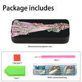 AiYuanzsh 5D Diamond Painting Glasses Case for Adults, DIY Rhinestone Crystal Diamond Art Eyeglass Holder, Handmade Princess Goddess Sunglass Storage Box, Elegant Travel Craft Gift AiYuanzsh