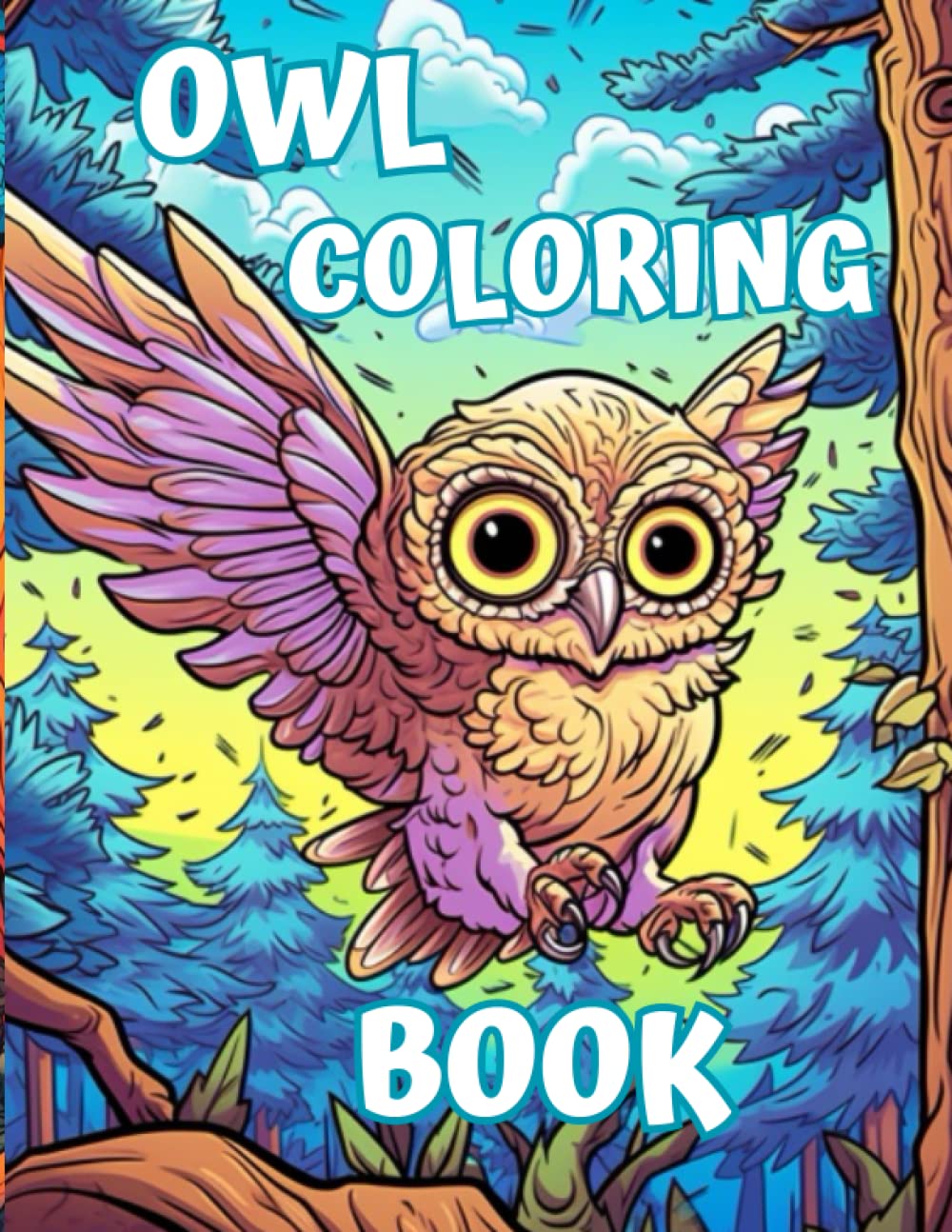 Owl Coloring Book: For Kids Majosta