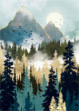 Hestarcul Mountain Diamond Art Kits,Abstract Diamond Painting Kits for Adults,Paint with Diamonds Round for Gift,Wall Decor(12x16) (Mountain) Hestarcul