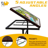 Jigsaw Puzzle Table 1500pcs, Adjustable Five Up Angles Puzzle Table with Drawers,Puzzle Board with Drawers,Puzzle Tables for Adults RAGOZONERY